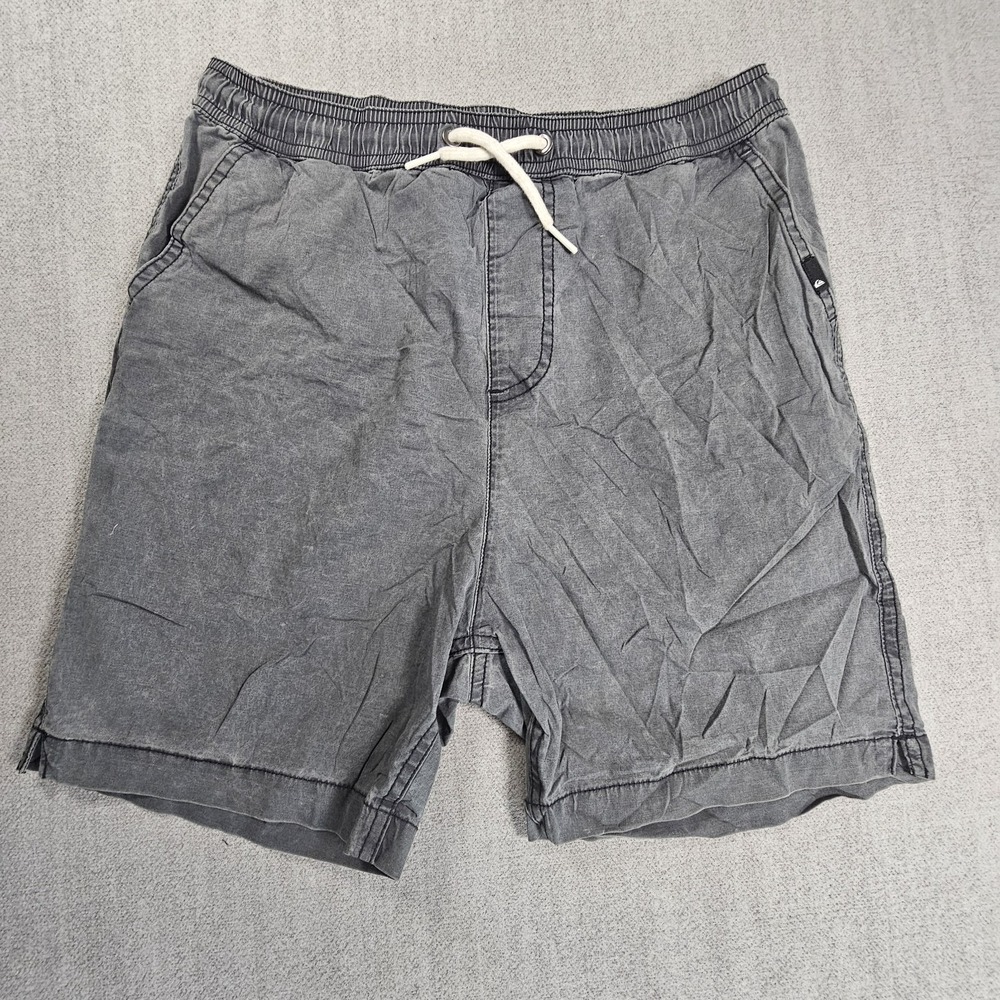Quiksilver Boys Black Short Drawstring Pockets Size Large